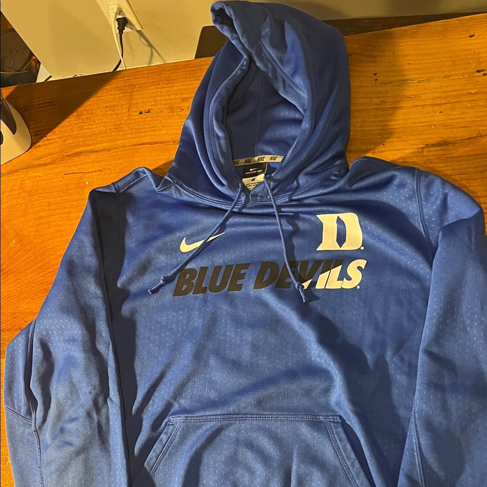 Nike Blue Hoodie with Blue Devils Text